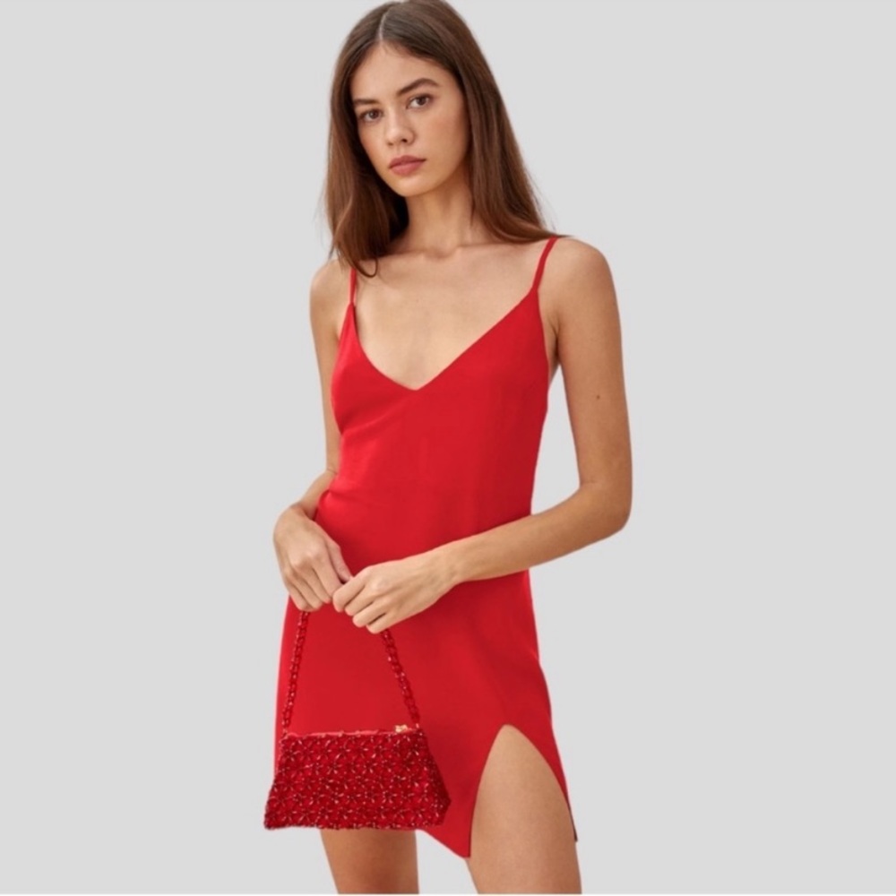 Reformation short red dress